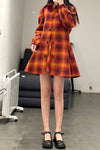SHUSHU TONG double collar long coat aw21co07 orange